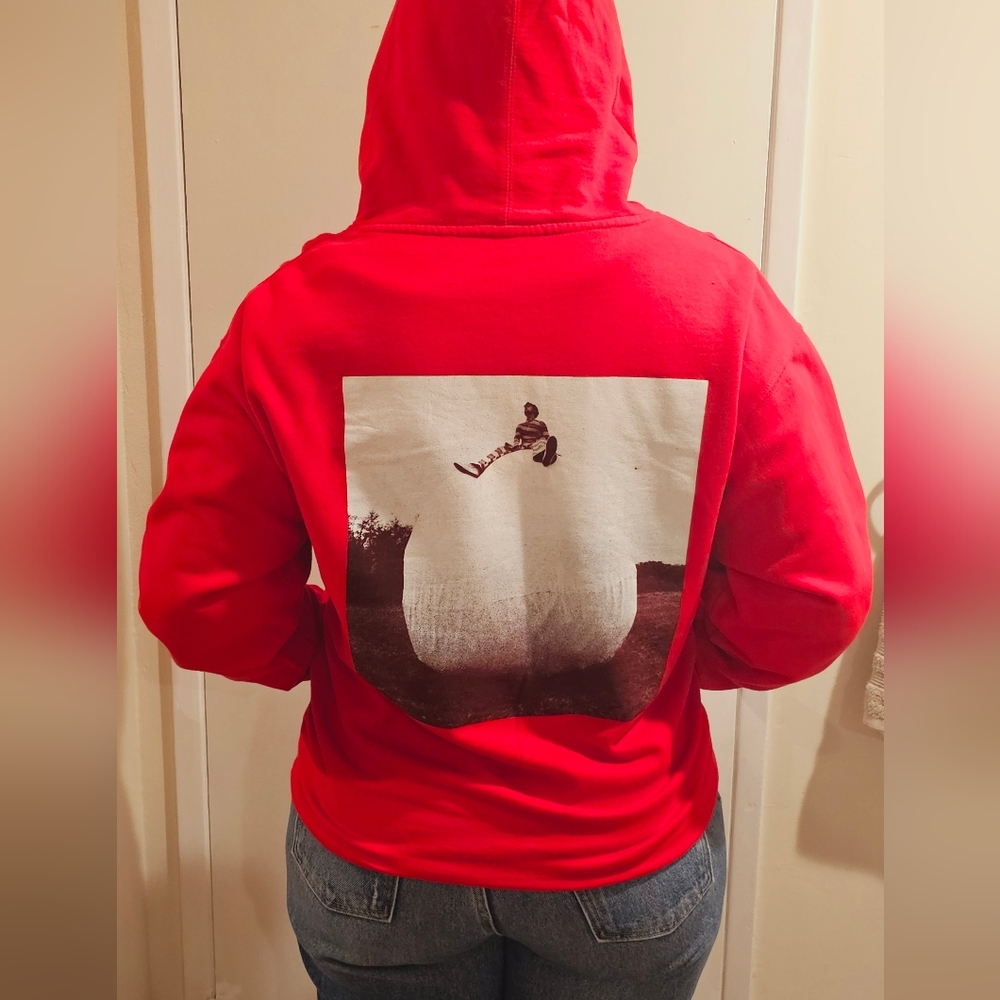 Womens Large Harry Styles Harry's House Red Pull Over Hoodie